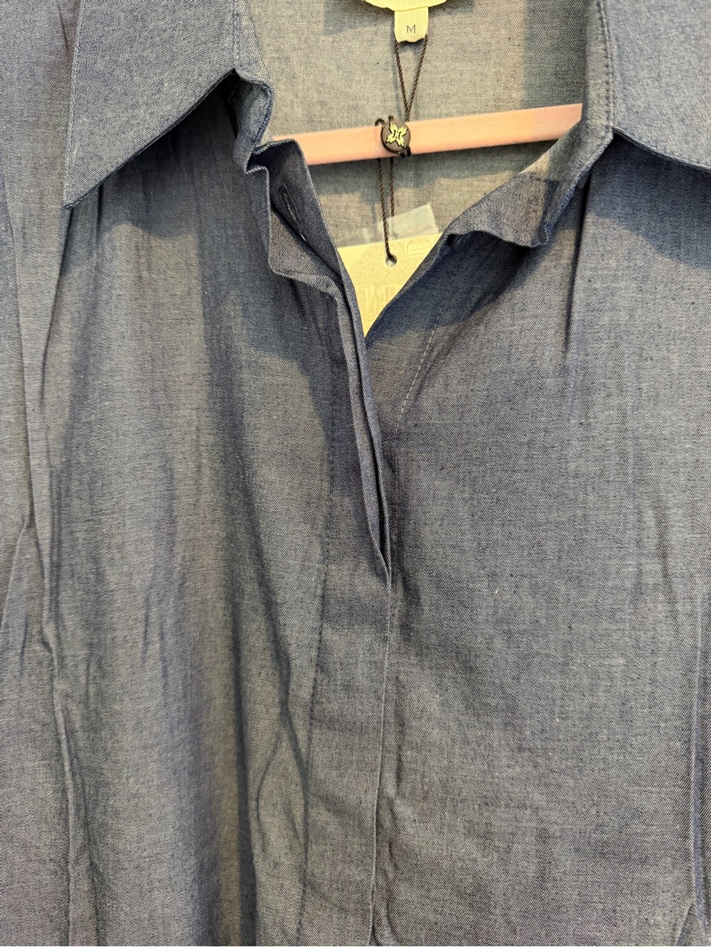 Tuckernuck x India Hicks Blue Belted Maxi Shirt Dress M - Picture 8 of 9